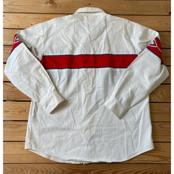 Vtg STEER WEST Embroidered Western Button Up Shirt - Picture 2 of 8